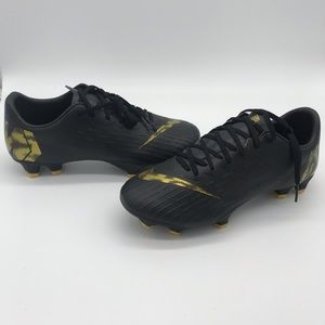 black gold soccer cleats